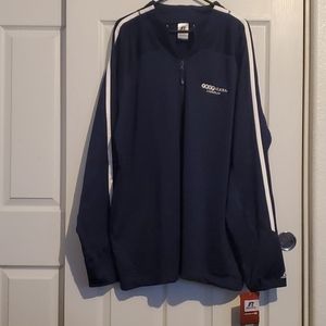 Nwt Tropicana Laughlin RUSSEL Zip Up Sweater/Jacket Navy Blue